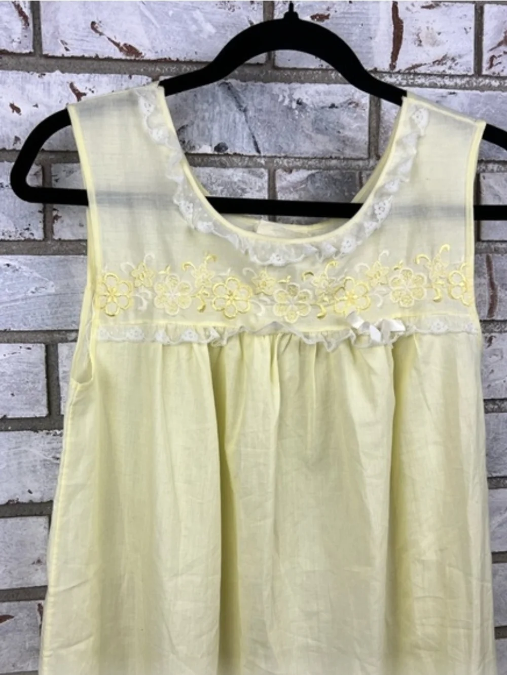 Philmaid | vintage banana cream yellow, 50s nightie Size 32/34 - Picture 2 of 6